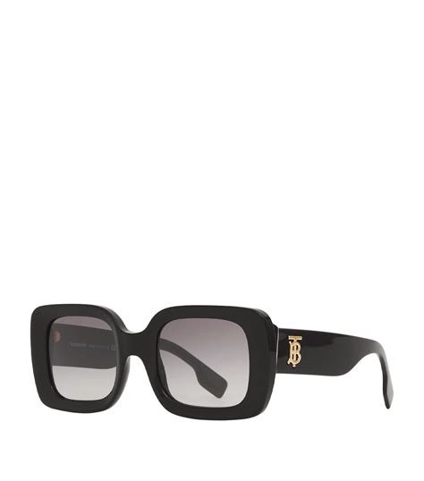 burberry monogram motif square frame sunglasses|Monogram Motif Square Frame Sunglasses in Black .